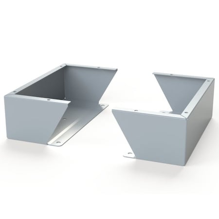 Saginaw Control & Engineering Floor Stand Kit, 6 in. H x 18 in. W x 9.12 in. L, Carbon Steel, 1 PR SCE-FK0618